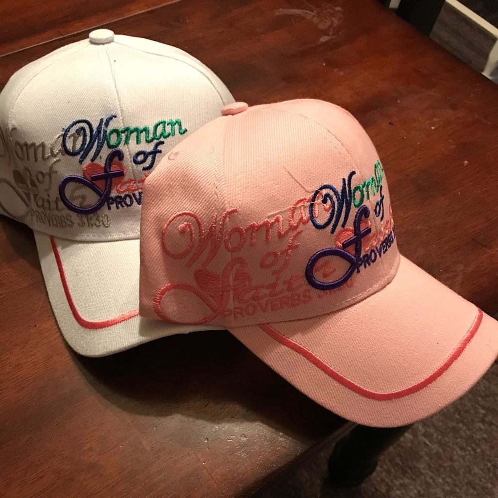 Reduced!!New)Ladies Pink Christian Hats price is each  pink or white